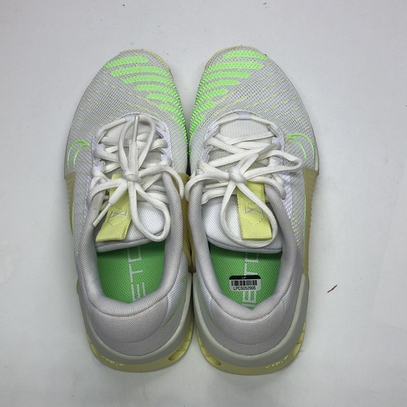Women’s Nike Metcon 9 White/Yellow DZ2537-106 USED Mark inside sz 9 - Picture 5 of 12